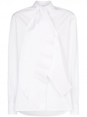 Поплиновая блузка с шарфом Givenchy. Цвет: белый