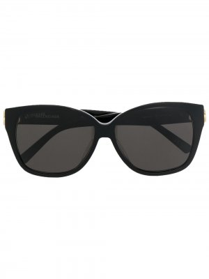 Солнцезащитные очки в массивной оправе Balenciaga Eyewear. Цвет: черный