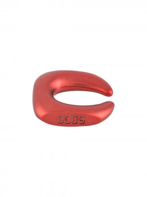 Серьга-кафф с гравировкой логотипа Gcds. Цвет: красный