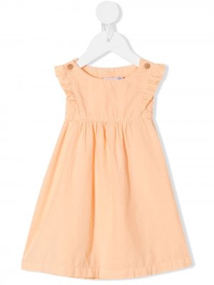 Платье с оборками Knot. Цвет: оранжевый