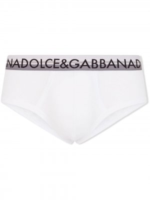 Трусы-брифы Brando с логотипом Dolce & Gabbana. Цвет: белый