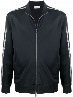 Спортивная куртка с контрастными полосками Moncler. Цвет: черный