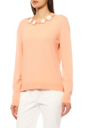 Пуловер FENDI. Цвет: персиковый