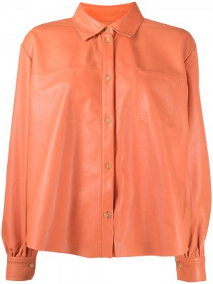 Рубашка с длинными рукавами Forte. Цвет: оранжевый