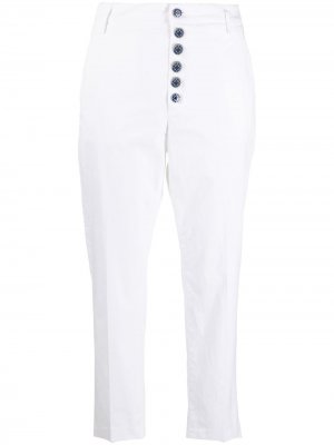 Укороченные джинсы Dondup. Цвет: белый