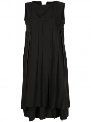 Плиссированное платье миди без рукавов Comme Des Garçons Tricot. Цвет: черный