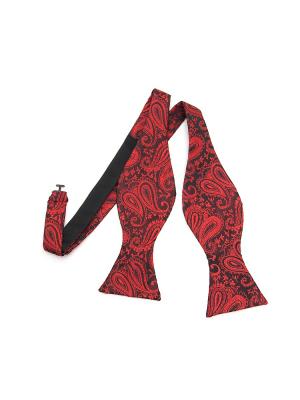 Галстук-бабочка Churchill accessories. Цвет: черный, бордовый, коричневый, красный