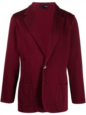 Трикотажный пиджак Lardini. Цвет: красный