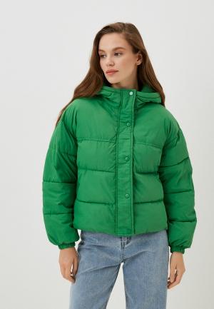 Куртка утепленная Lakressi. Цвет: зеленый