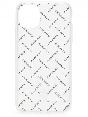 Чехол для iPhone 11 с логотипом Marcelo Burlon County of Milan. Цвет: белый