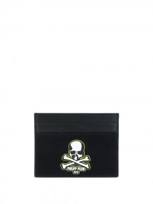 Картхолдер с логотипом и принтом Skull Philipp Plein. Цвет: черный