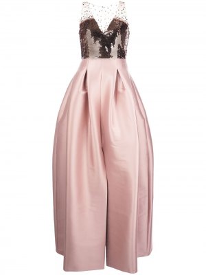 Вечернее платье Elle с пайетками Sachin & Babi. Цвет: розовый