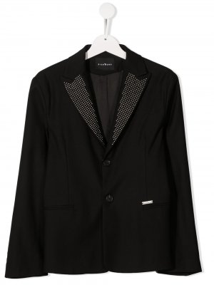 Пиджак с декорированными лацканами John Richmond Junior. Цвет: черный