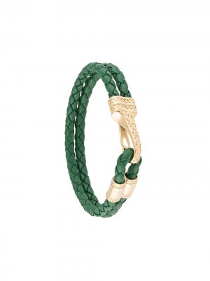 Плетеный браслет Bali Nialaya Jewelry. Цвет: зеленый