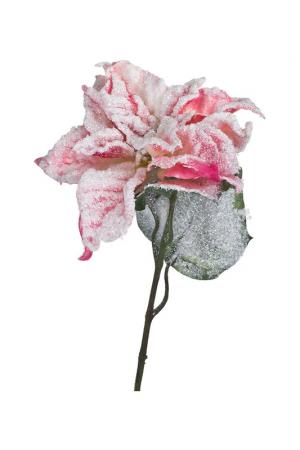 Цветок для новогоднего декора MELROS. Цвет: розовый