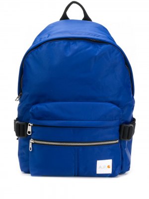 Рюкзак с логотипом A.P.C.. Цвет: синий