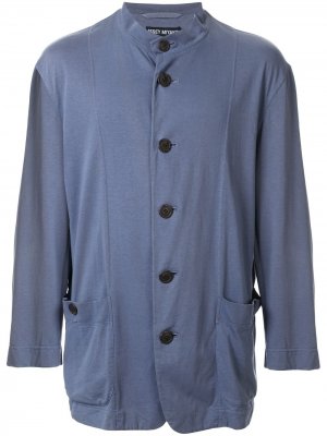 Куртка с воротником-стойкой Issey Miyake Pre-Owned. Цвет: синий