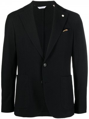 Однобортный пиджак Manuel Ritz. Цвет: черный