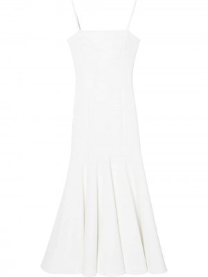 Платье с заниженной талией Carolina Herrera. Цвет: белый