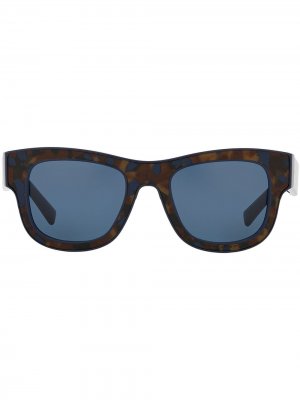 Солнцезащитные очки в оправе черепаховой расцветки Dolce & Gabbana Eyewear. Цвет: синий