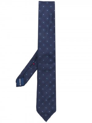 Delloglio галстук с вышивкой Dell'oglio. Цвет: синий