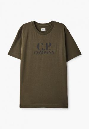 Футболка C.P. Company. Цвет: хаки