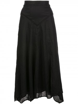 Длинная юбка А-силуэта Isabel Marant Étoile. Цвет: черный