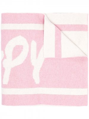 Объемный шарф с логотипом BAPY BY *A BATHING APE®. Цвет: розовый