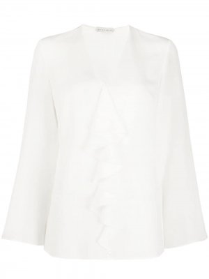 Блузка с драпировкой Etro. Цвет: белый