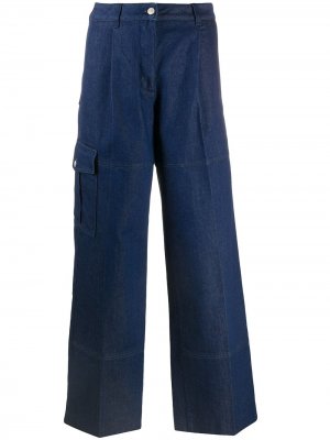 Широкие джинсы с завышенной талией Nina Ricci. Цвет: denim