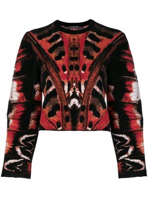 Printed blouse Alexander McQueen. Цвет: черный