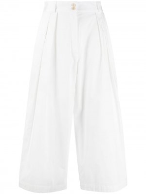 Укороченные брюки широкого кроя Etro. Цвет: белый