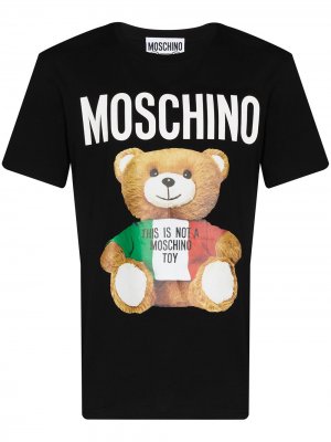 Футболка Teddy Bear Moschino. Цвет: черный