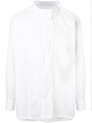 Рубашка свободного кроя с воротником-воронкой Kolor. Цвет: белый