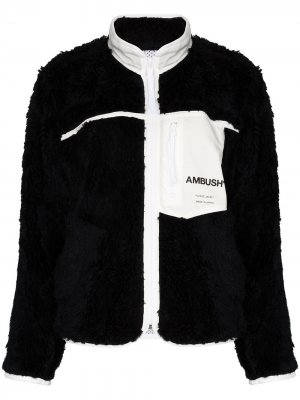 Флисовая куртка с логотипом AMBUSH. Цвет: черный