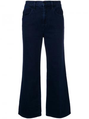 Укороченные джинсы клеш J Brand. Цвет: синий