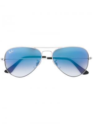 Солнцезащитные очки авиаторы Ray-Ban. Цвет: золотистый