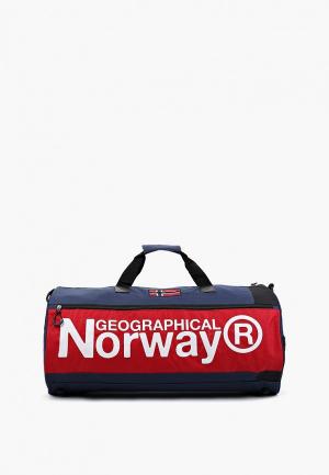 Сумка спортивная Geographical Norway. Цвет: синий