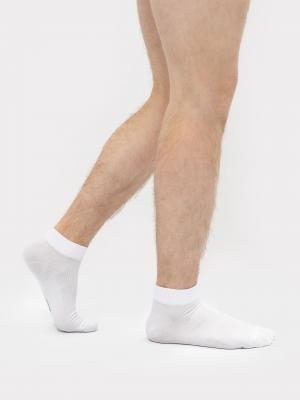 Носки мужские короткие в белом оттенке Mark Formelle. Цвет: белый
