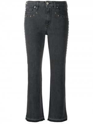 Укороченные джинсы с заклепками Love Moschino. Цвет: черный