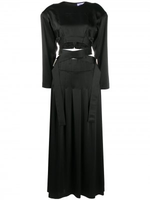 Длинное платье AMBUSH. Цвет: черный