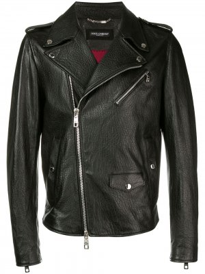 Байкерская куртка Dolce & Gabbana. Цвет: черный