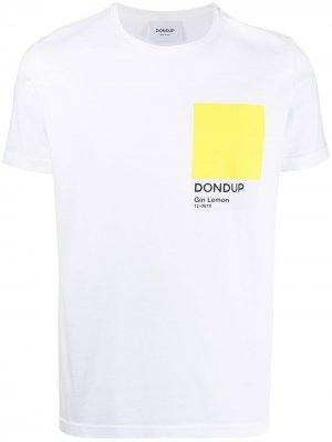Футболка Pantone с логотипом Dondup. Цвет: белый