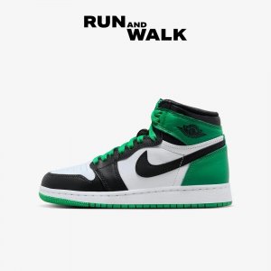 (GS) Jordan 1 Retro High OG Black and Lucky Green FD1437-031 Nike