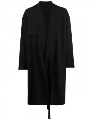 Пальто-кимоно с завязками AMBUSH. Цвет: черный