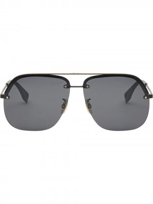 Солнцезащитные очки-авиаторы FOG546V1T Fendi. Цвет: черный