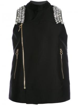 Декорированный пиджак Salander Thomas Wylde. Цвет: чёрный