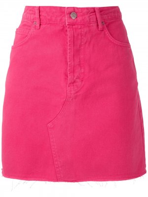 Твиловая юбка мини Eva. Цвет: розовый