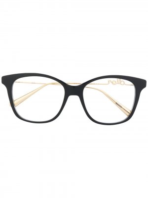 Очки Dior Signature в квадратной оправе Eyewear. Цвет: черный