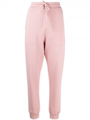 Зауженные спортивные брюки с завышенной талией Nanushka. Цвет: розовый